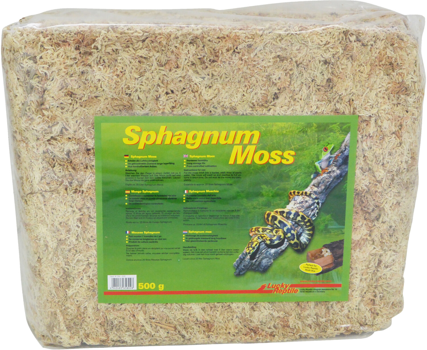 Lucky Reptile Sphagnum Moss 500g