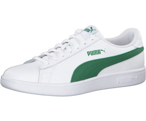 puma smash v2 white green