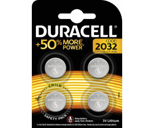 Duracell 2032 Piles au lithium avec revêtement amer, 4 Pack