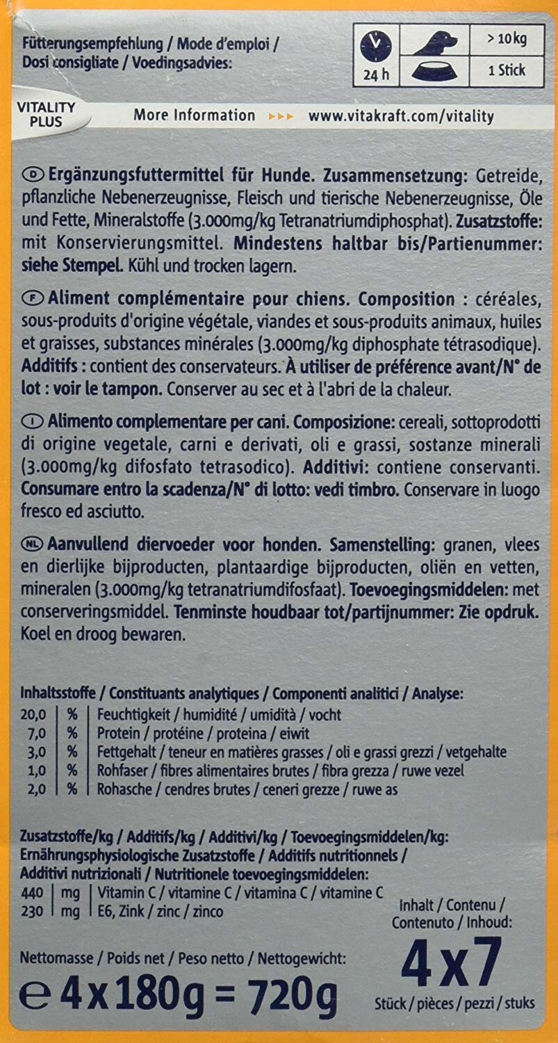 Vitakraft Friandises dentaires pour chien 4 x 7 pièces Vitakraft Friandises dentaires pour chien 4 x 7 pièces