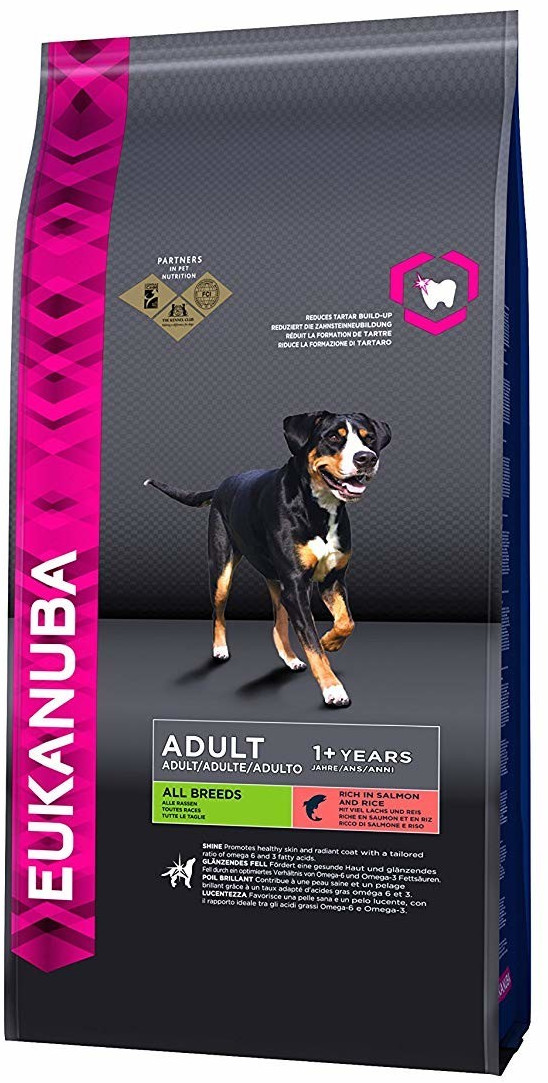 Eukanuba Adultes toutes races saumon et riz (12 kg)