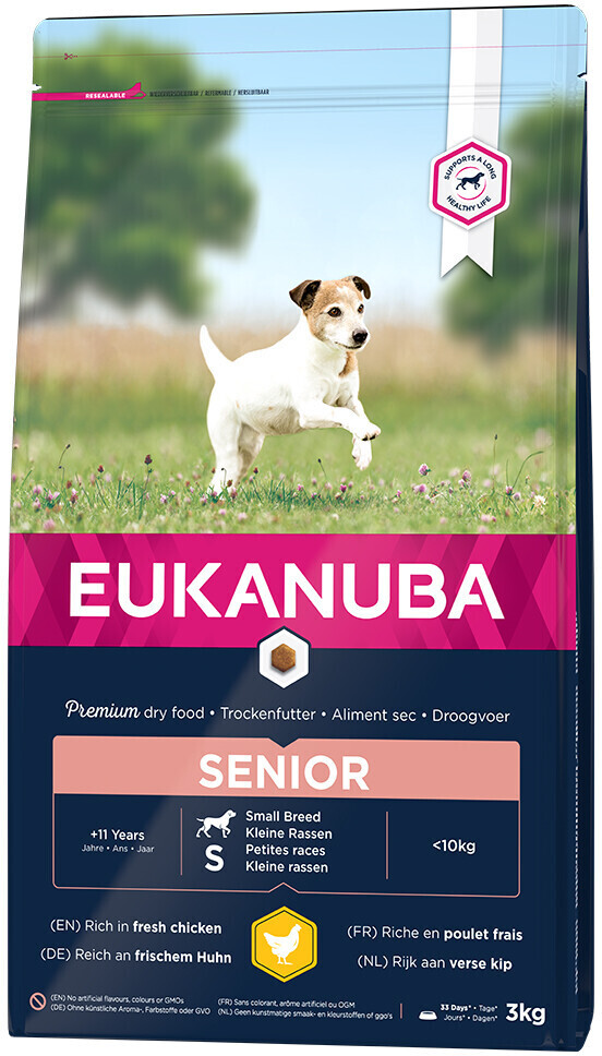 Eukanuba Caring Senior petite race poulet (3 kg)