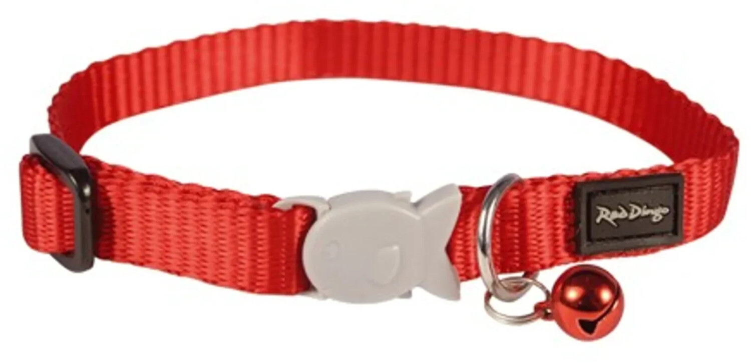 Red Dingo Collier pour chat Cat Collar uni Red Red Dingo Collier pour chat Cat Collar uni Red