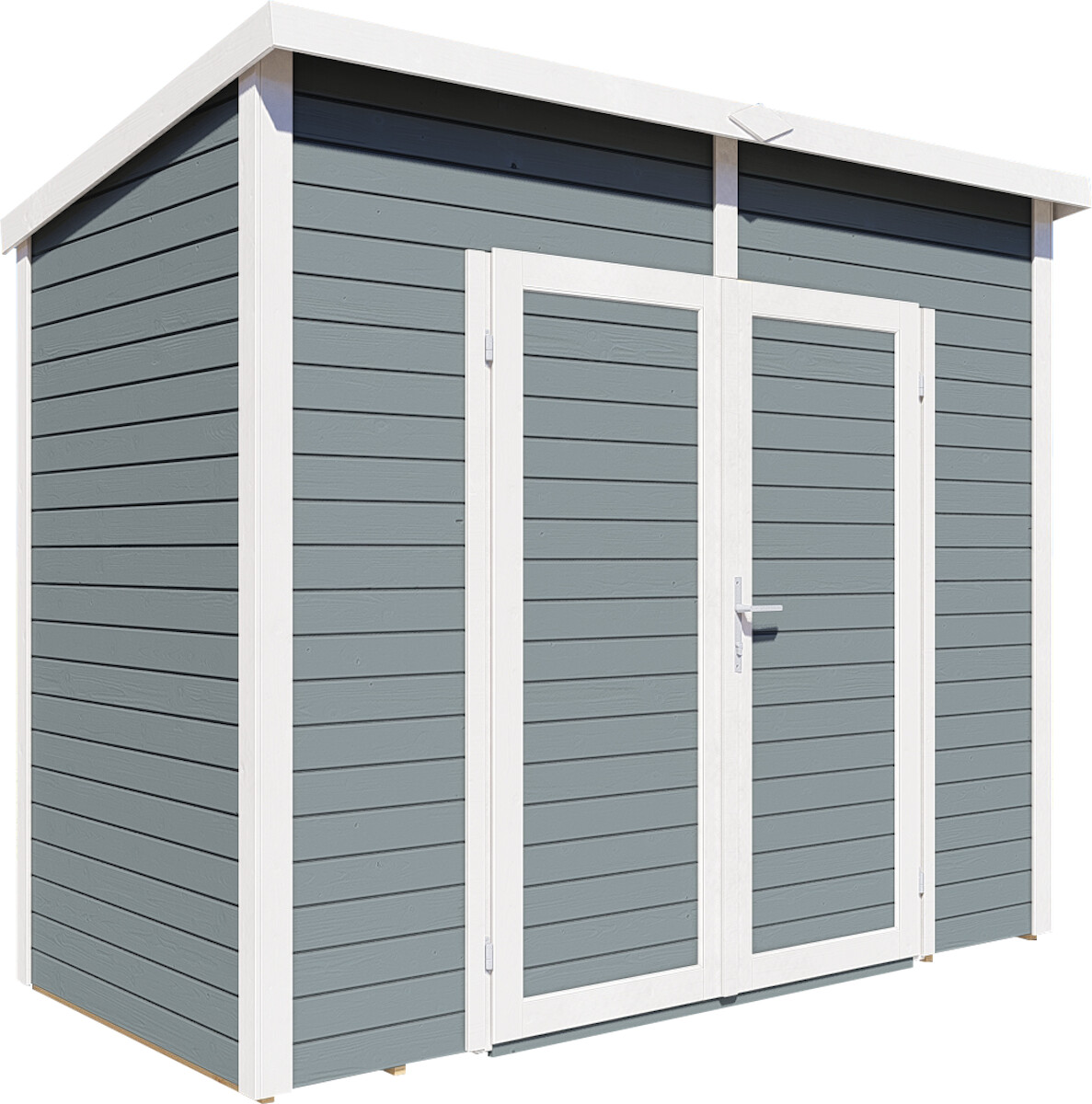 Bertilo Timmo 2 with Floor 244 x 121 cm silvergrey