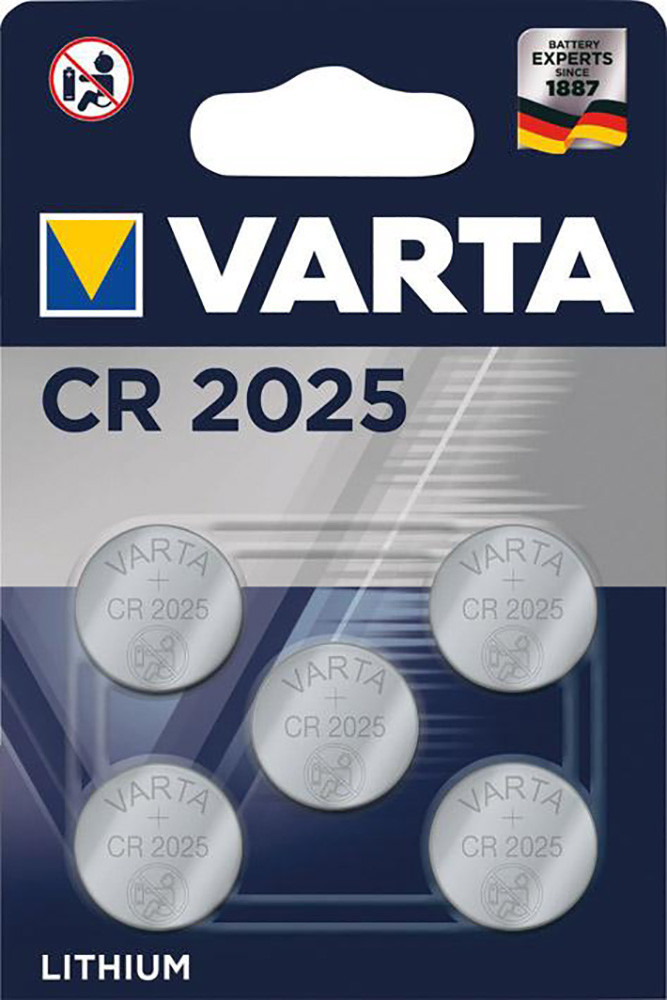 BLx2 CR-2025 VARTA Litio 3V