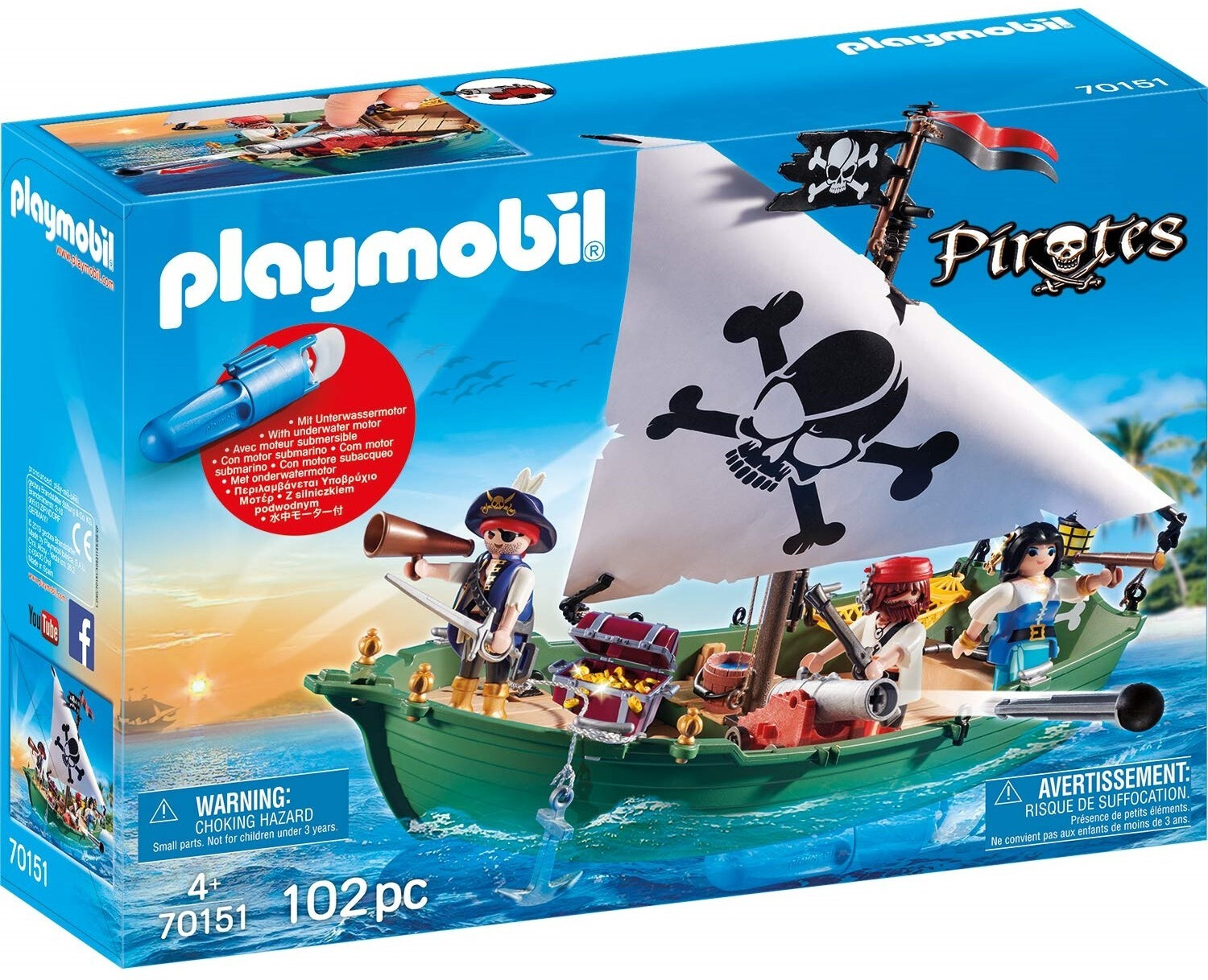 Chaloupe soldat/Bateau pirates 6681 - Playmobil