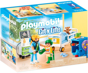 playmobil city life hopital transportable