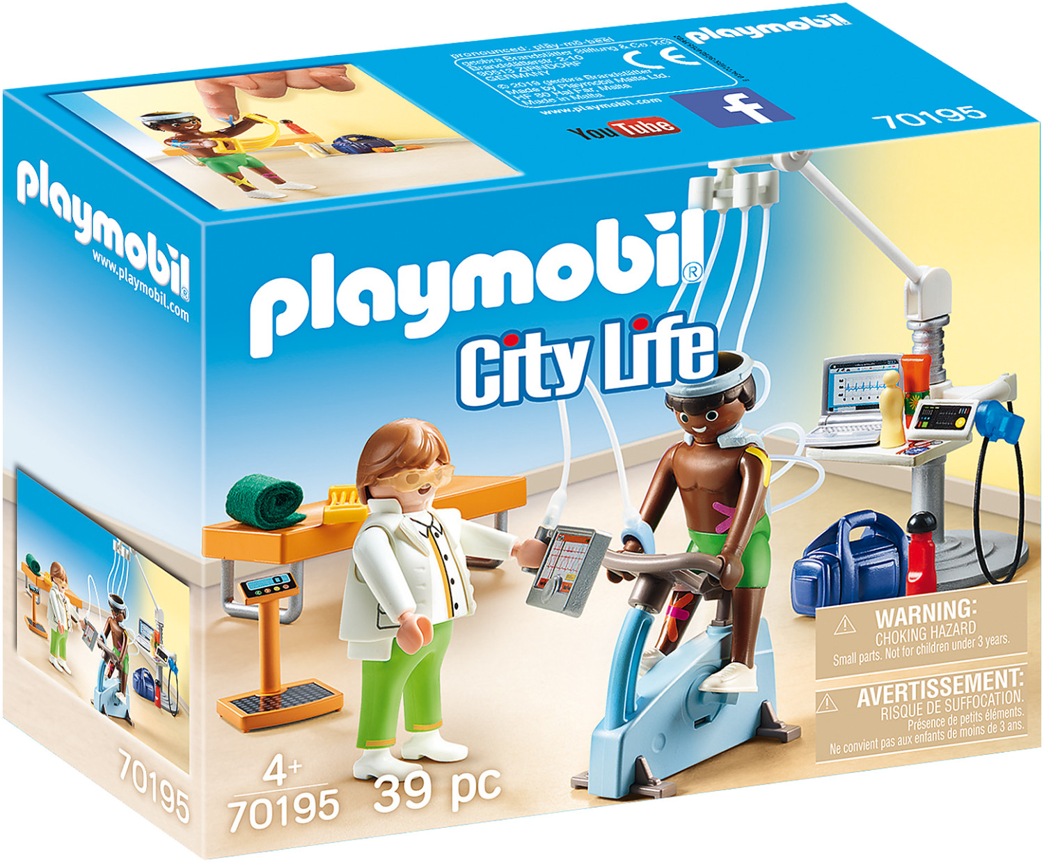 PLAYMOBIL City Life 70541 Mon Cabinet pédiatrique, à partir de 4 Ans