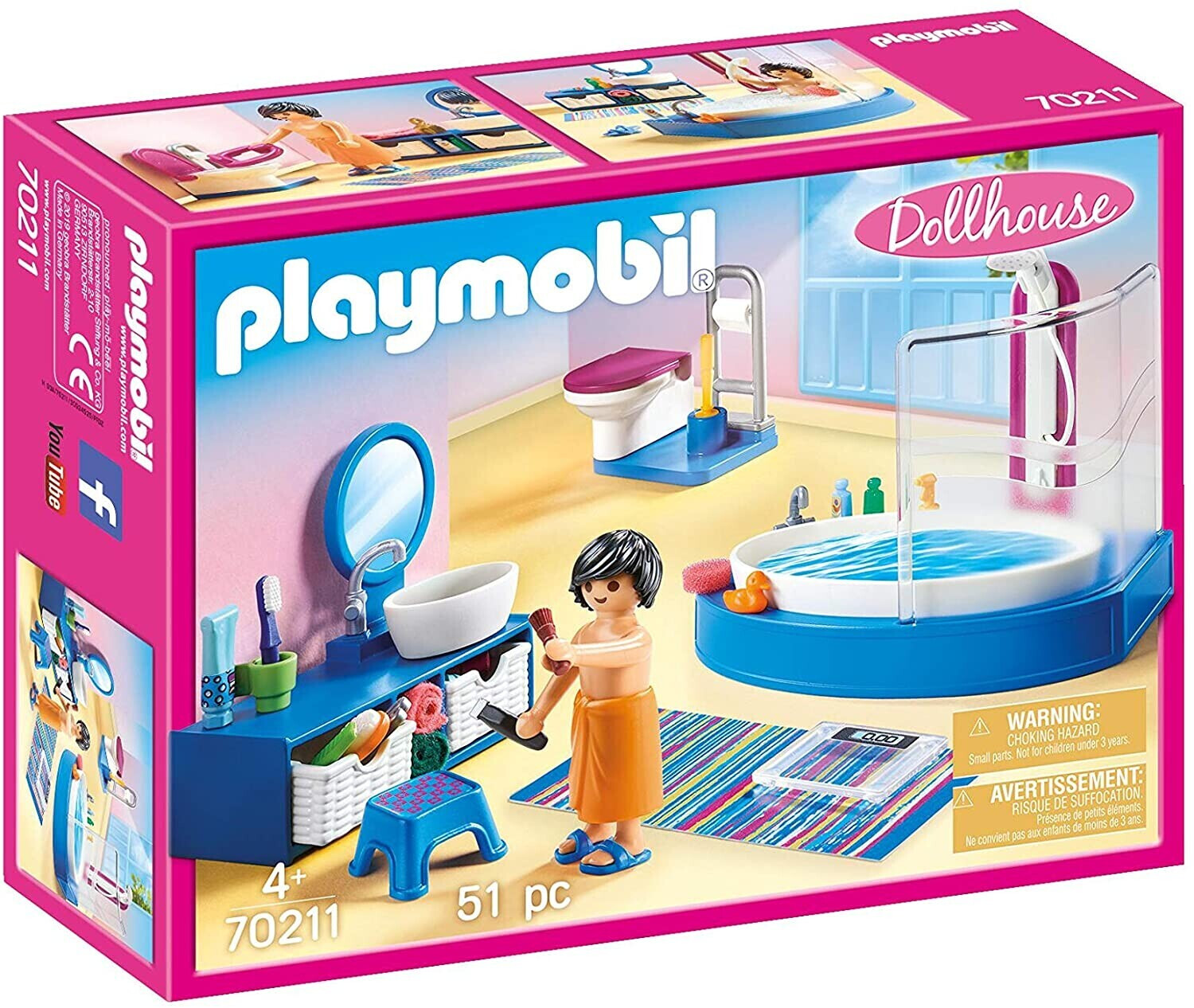 Playmobil Salle de bain royale avec dressing (70454) au meilleur prix sur