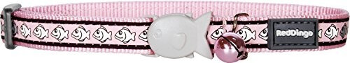 Red Dingo Collier pour chat poisson réfléchissant rosé