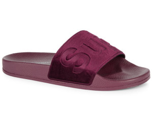 Superga velvet slides Clearance