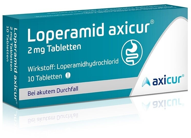 Loperamid Axicur 2 mg Tabletten (10 Stk.) ab 0,76 € Preisvergleich bei idealo.de
