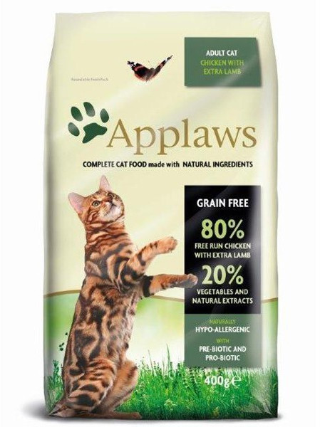 Applaws Adult Cat Chicken with Extra Lamb 400g