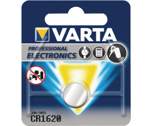 2 x Varta CR 1620 Lithium Knopfzelle 3V Batterie DL1620 70mAh 1er Blister 