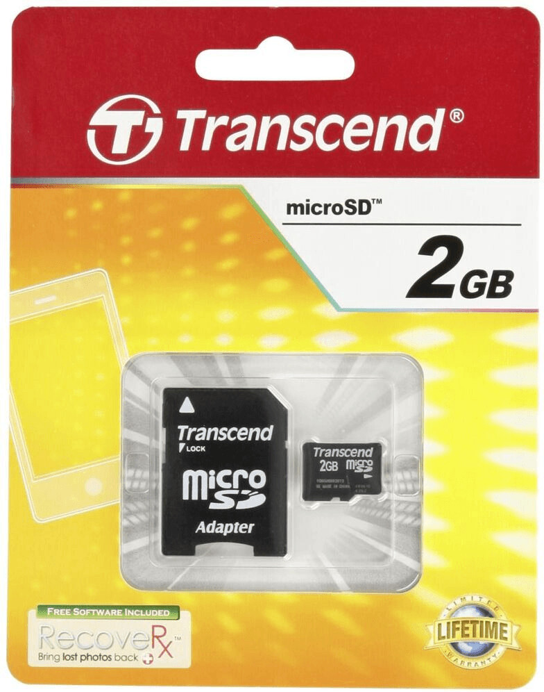 Transcend - carte mémoire flash - 2 Go - SD Pas Cher