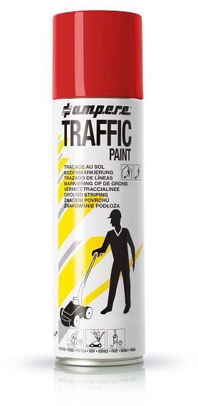 a.m.p.e.r.e. Industrie SASU Traffic Paint Traçage au sol 500 ml rouge