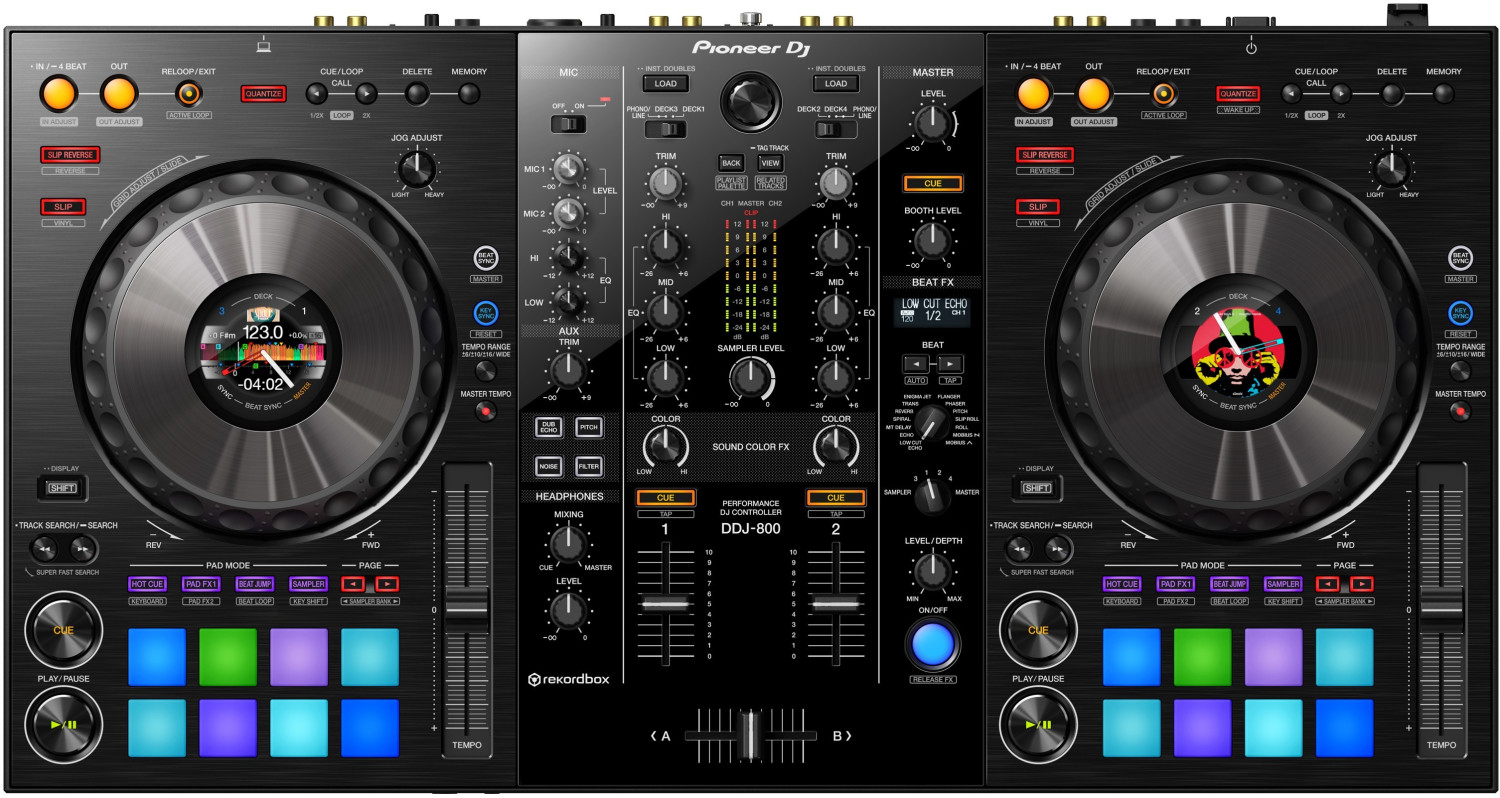 PIONEER DJ DDJ-FLX6-GT - Contrôleur DJ 4 voies pour rekordbox et Serato DJ  Pro et Virtual DJ