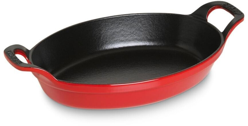 Staub Plat à gratin oval 24 cm rouge