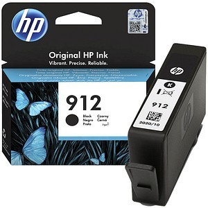 HP 912 Cartouche d'Encre Noire Authentique (3YL80AE) pour HP OfficeJet Pro  8010 series / 8020 series