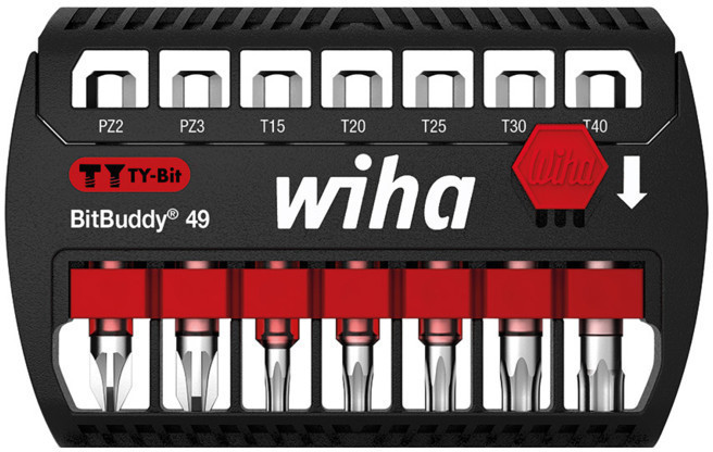 Wiha BitBuddy TY-Bit (49mm) - 7 Parts (SB7946TY905)