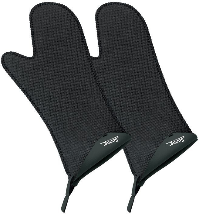 Spring Grips oven gloves black