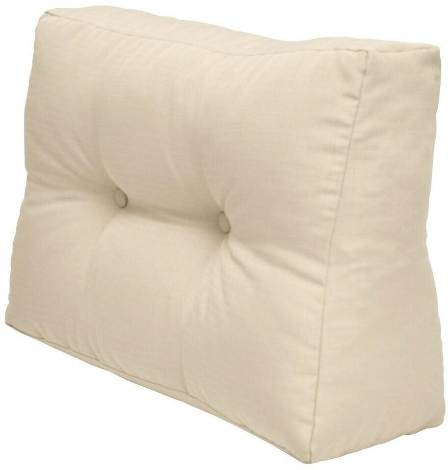 Beautissu Coussin de palette 60 x 40 x 20 cm nature