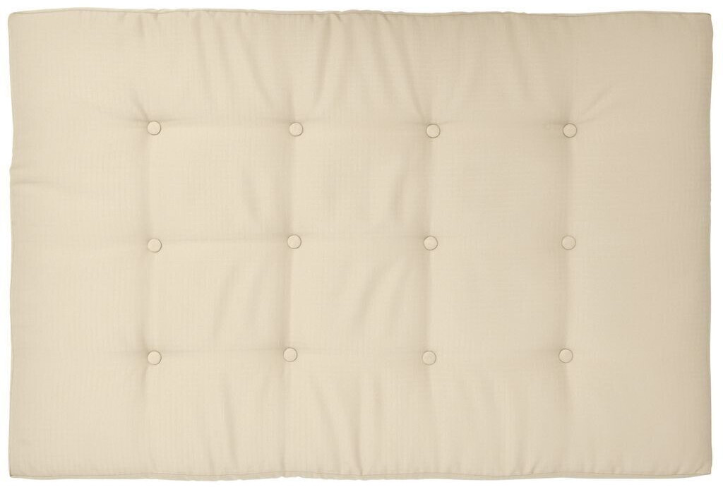 Beautissu Coussin palette assise 120 x 80 x 15 cm nature