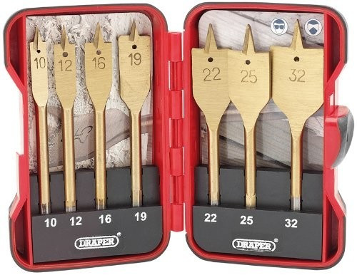 Draper EBS7WOOD Bit Set - 7 parts