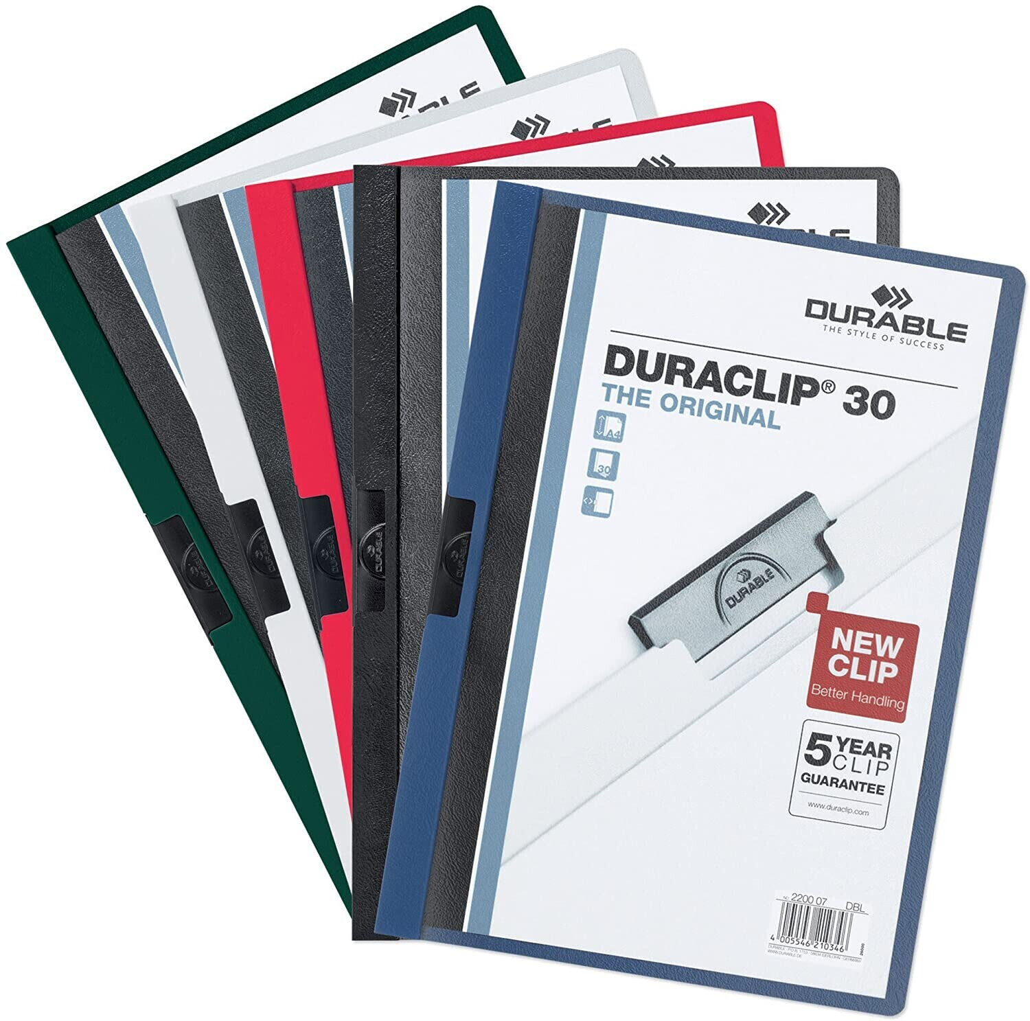 DURABLE DURACLIP 30 A4 (222700) assorted colours (Pack of 1)