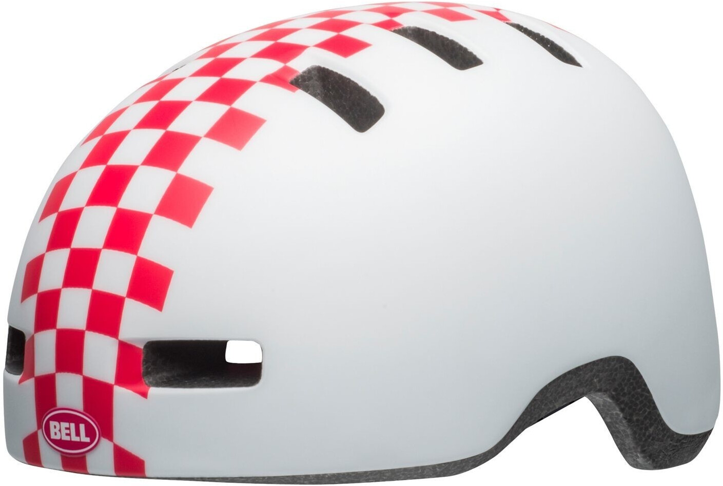 Bell Lil Ripper white-pink check
