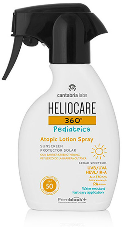 Photos - Sun Skin Care Heliocare Heliocare 360º Pediatrics Atopic Lotion Spray SPF 50 (250 ml)
