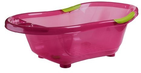 Remond Baignoire rigide avec vidange rose translucide