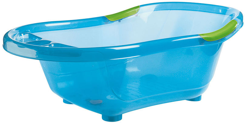 Remond Baignoire rigide avec vidange bleu translucide