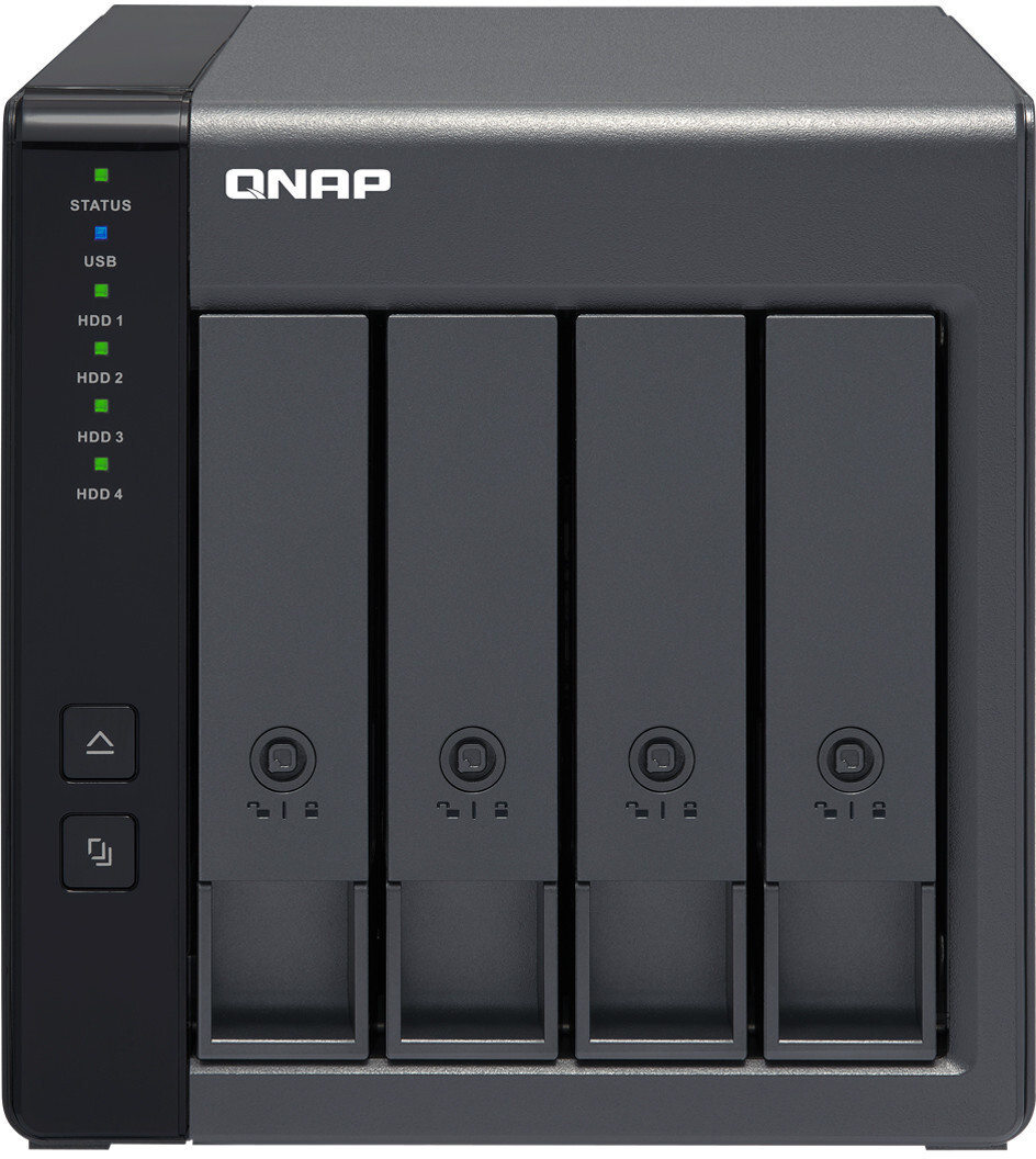 QNAP - TR-004 caja para disco duro externo Carcasa de disco duro/SSD Negro  2.5/3.5