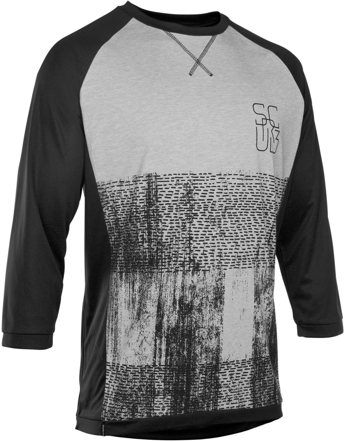 ion Tee LS 3/4 Scrub AMP Black / Grey