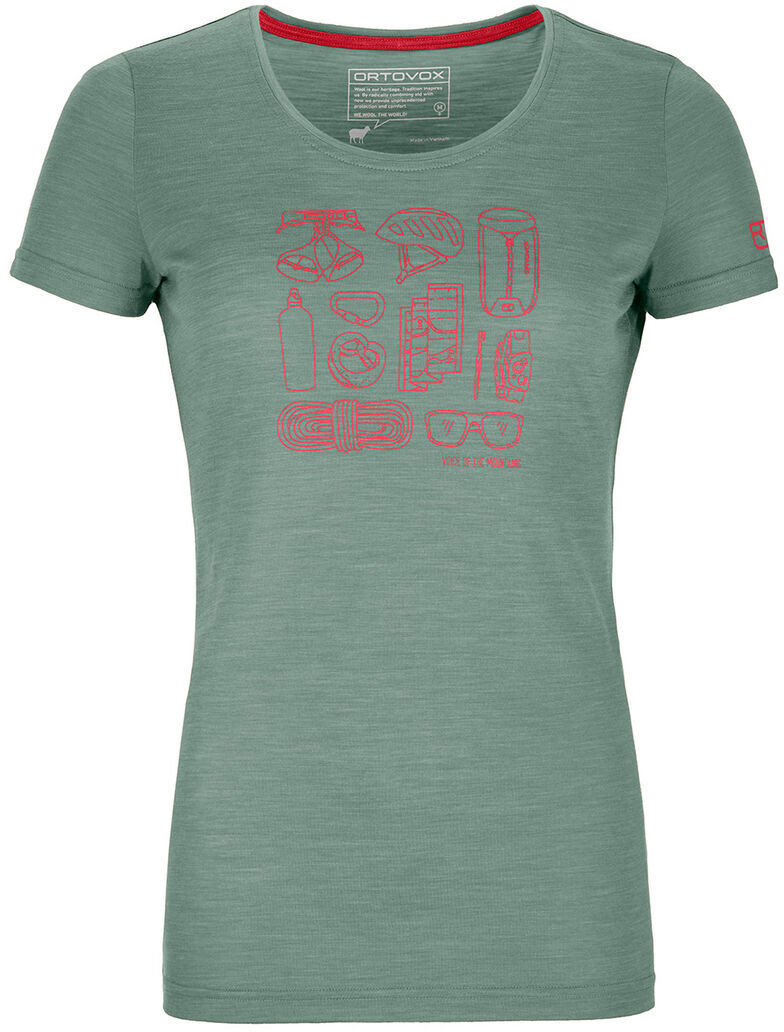 Ortovox 120 Cool Tec Puzzle T-Shirt W (88054) green forest blend