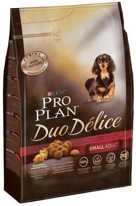 Purina Pro Plan Duo Délice Small Adult bœuf et riz (2,5 kg)