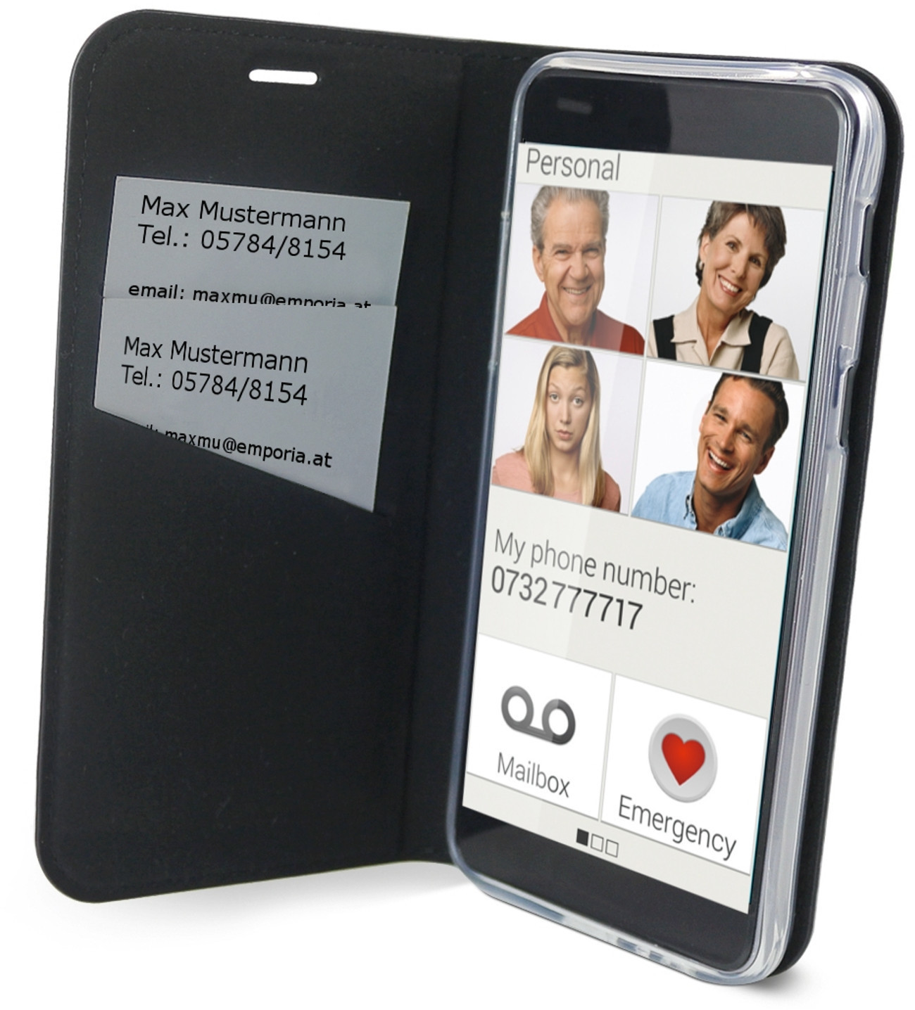 Emporia Bookcover (Emporia SMART.2) Black ab € 7,99 Preisvergleich bei idealo.at