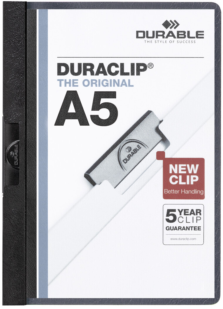 DURABLE DURACLIP A5 (221701) Black (Pack of 1)