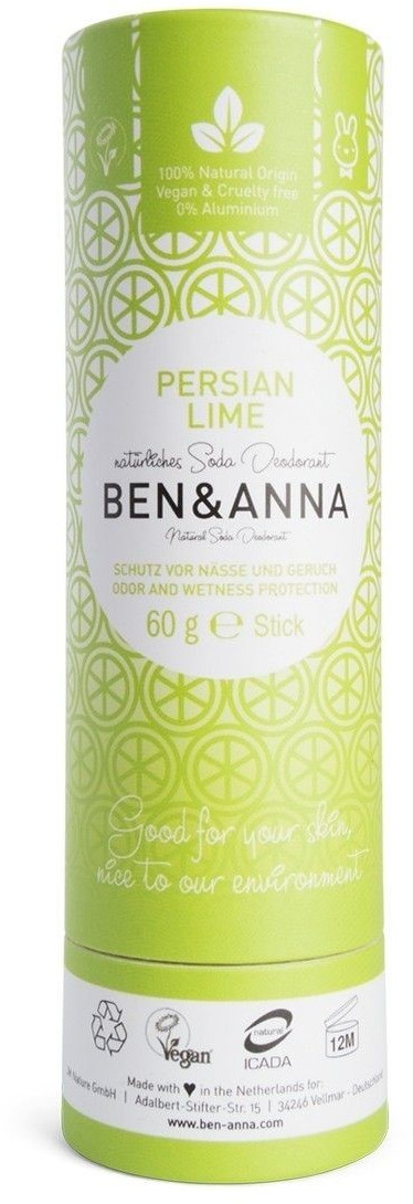 Ben & Anna Deodorant Persian Lime Papertube (60g)