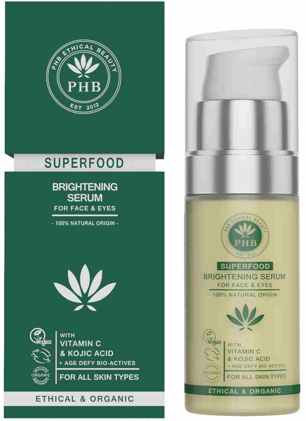 PHB Ethical Beauty Superfood 2in1 Face & Eye Serum (30ml)