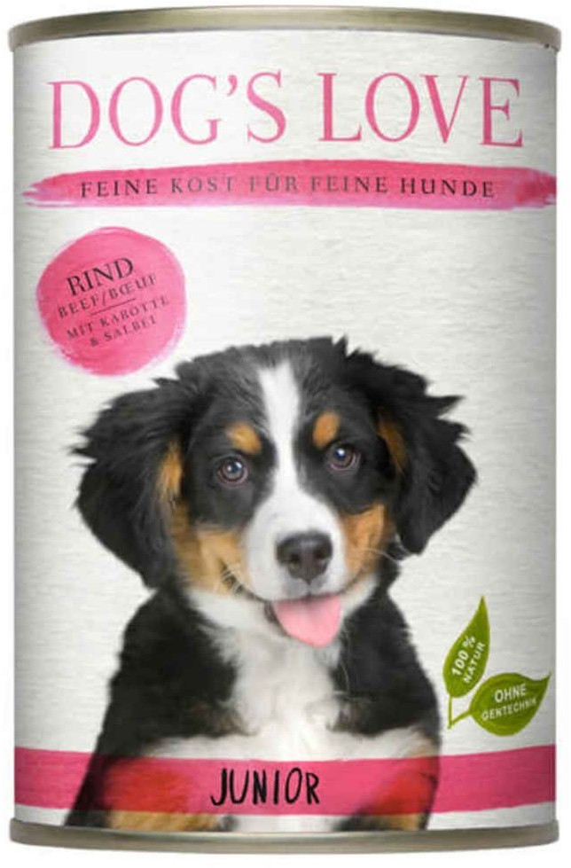 Dog's Love Junior bœuf, carotte et sauge (400 g)