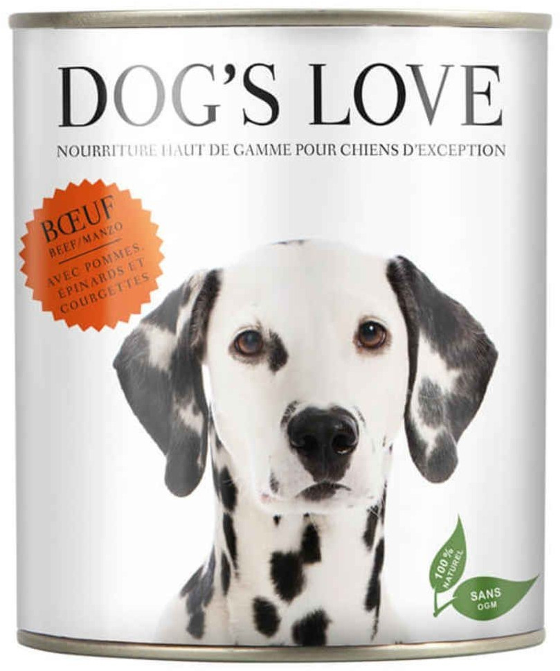 Dog's Love Bœuf avec pommes, épinards et courgettes (200 g)