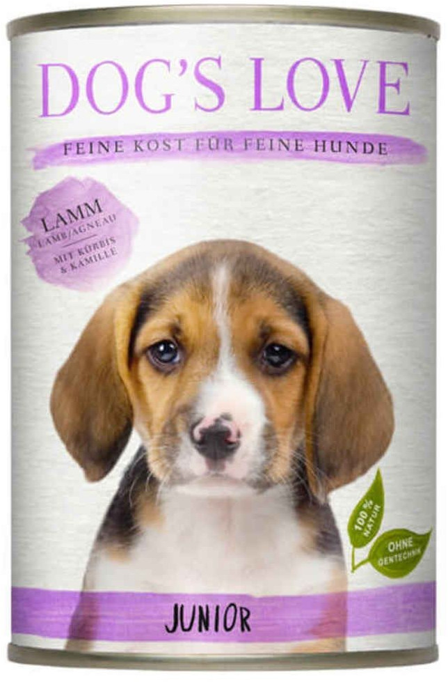 Dog's Love Junior agneau, potiron et camomille (400 g)