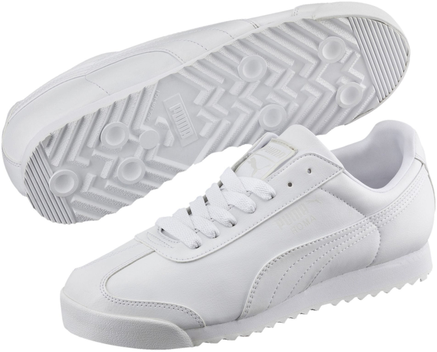 Puma Roma Basic white light grey au meilleur prix sur idealo