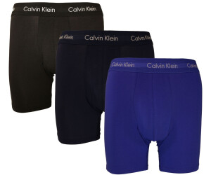 Calvin Klein 100% Authentic Men's Boxer Shorts Trunks – 3 Pack Blue/Navy/ Black