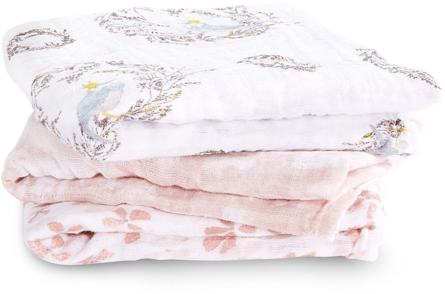 Aden + Anais Lot de 3 langes Musy Birdsong