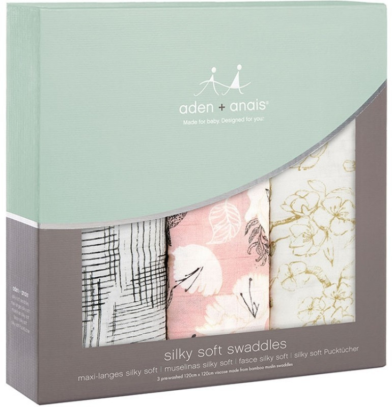 aden + anais Lot de 3 langes silky soft 120 x 120 cm ...