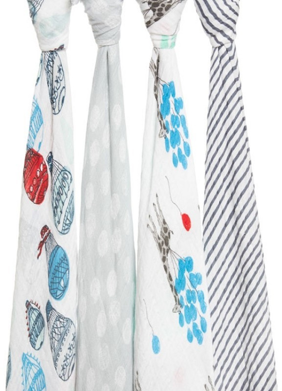 aden + anais Lot de 4 langes en mousseline cm Dream Ride