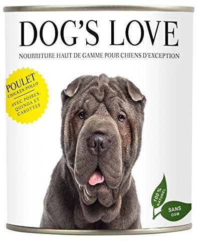 Dog's Love Poulet avec poires, quinoa et carottes (400 g)